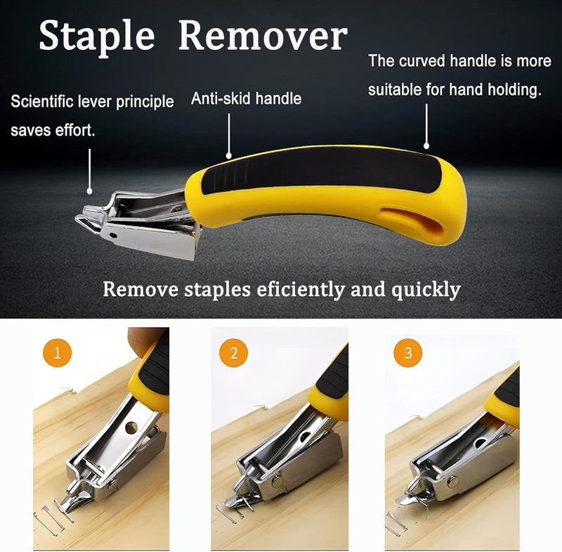 PUWANY 5pcs Upholstery Staple Remover Tool with Nail Puller Pliers Tack Puller Staple Puller, Nail Remover Tool for Furniture Floor Carpet Wall Wooden Case Photo Frame - Image 5